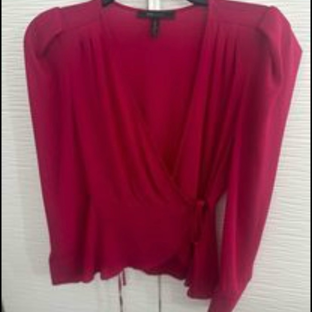 Stunning BCBG Maxazria Dark Magenta Blouse